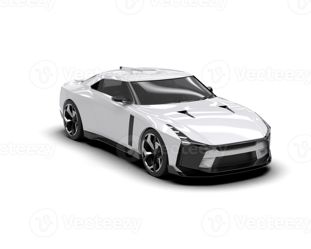 Realistic sport car isolated on background. 3d rendering - illustration png