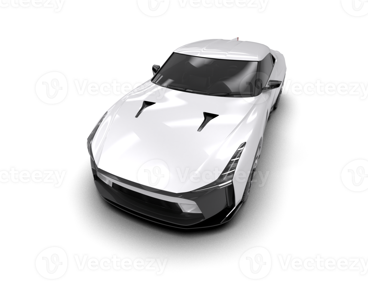 Realistic sport car isolated on background. 3d rendering - illustration png