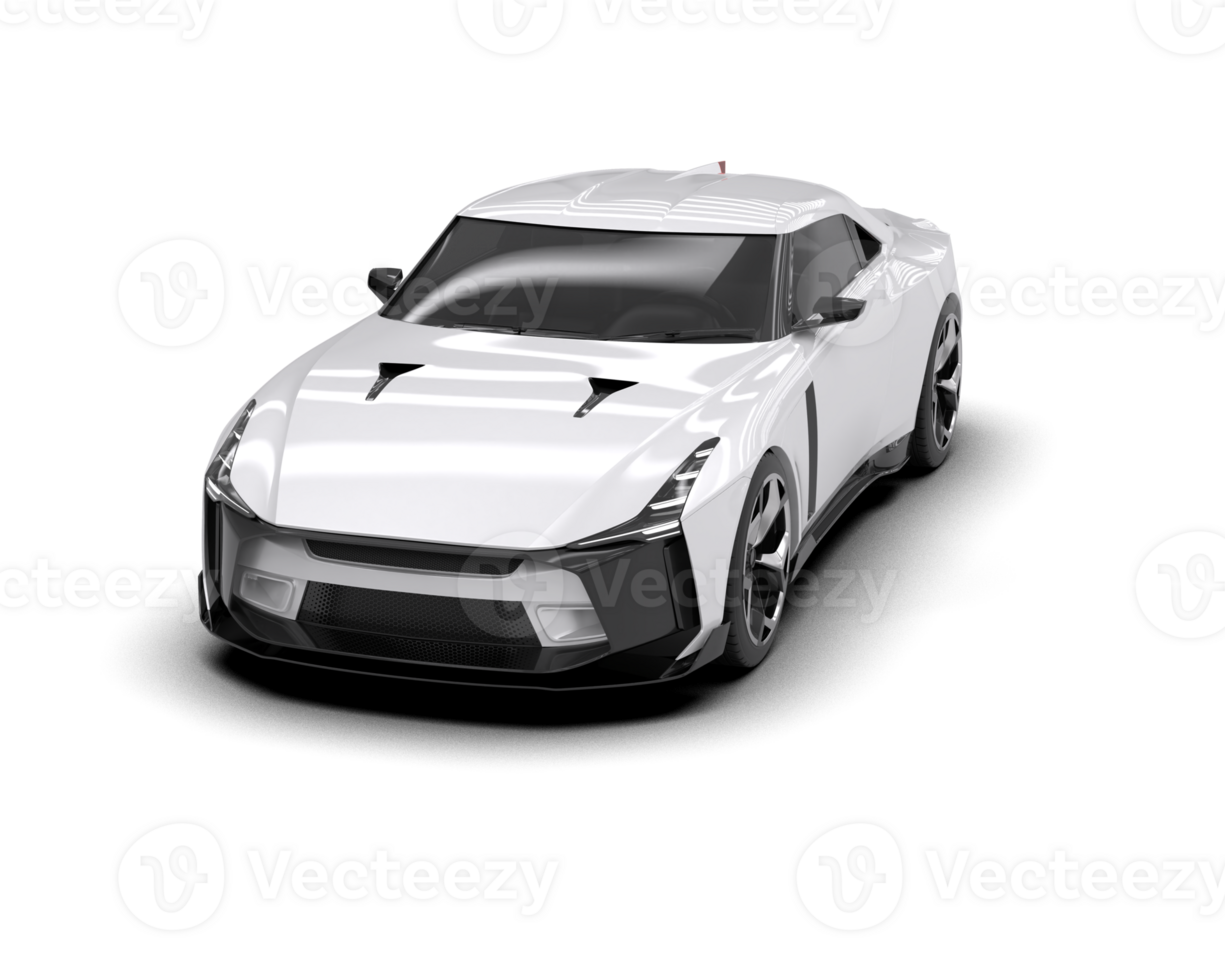 Realistic sport car isolated on background. 3d rendering - illustration png