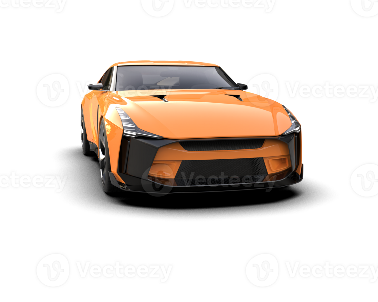 Realistic sport car isolated on background. 3d rendering - illustration png