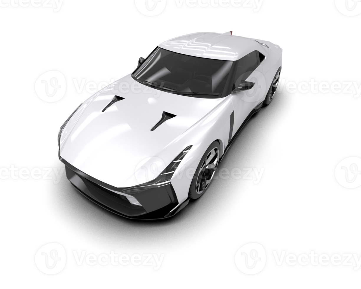 Realistic sport car isolated on background. 3d rendering - illustration png