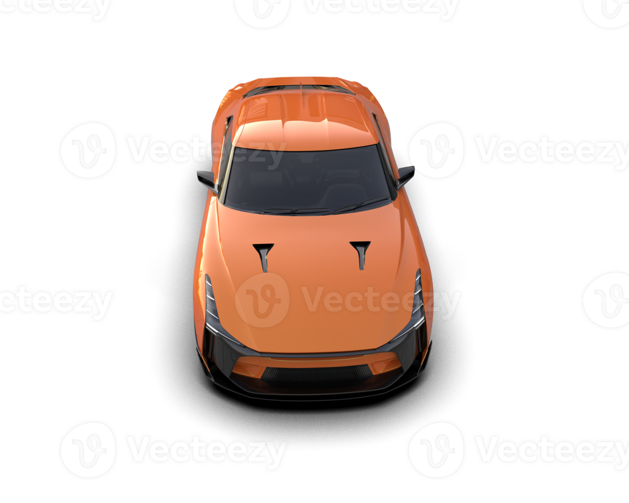 Realistic sport car isolated on background. 3d rendering - illustration png