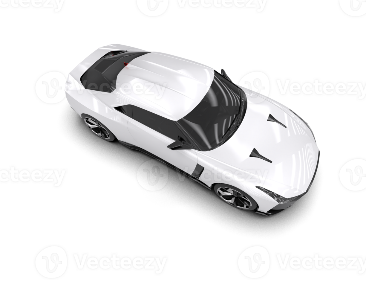 Realistic sport car isolated on background. 3d rendering - illustration png