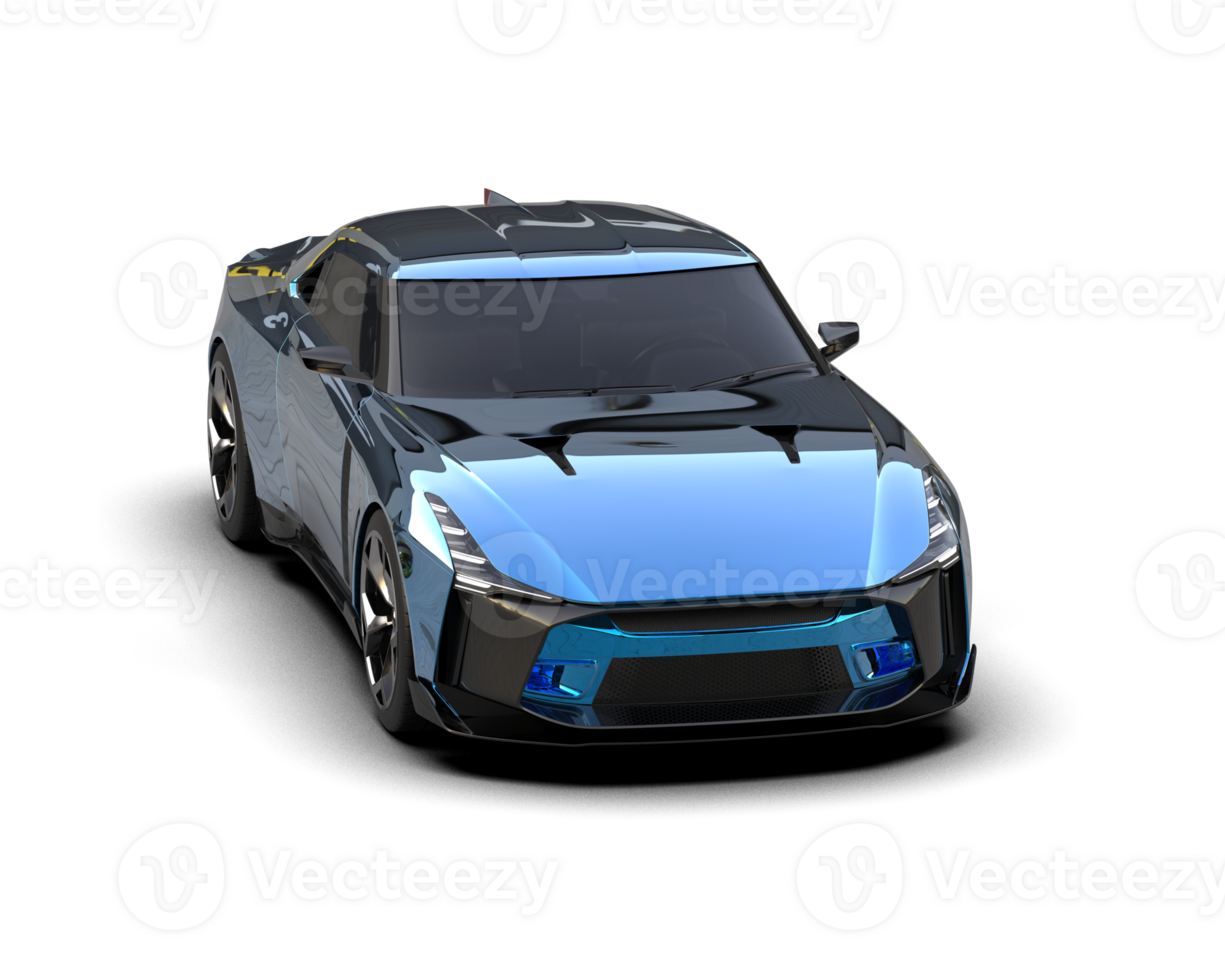 Realistic sport car isolated on background. 3d rendering - illustration png