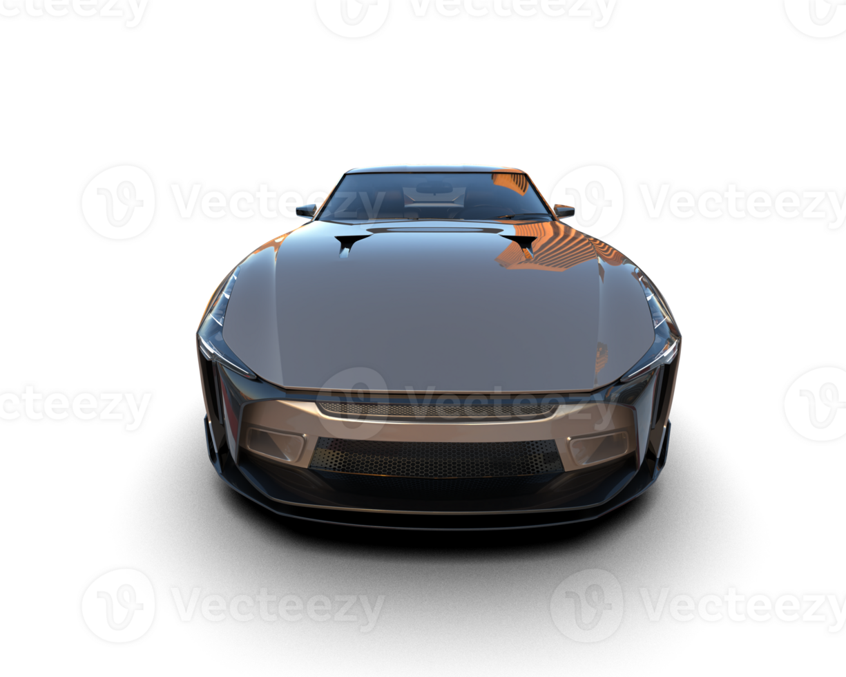 Realistic sport car isolated on background. 3d rendering - illustration png