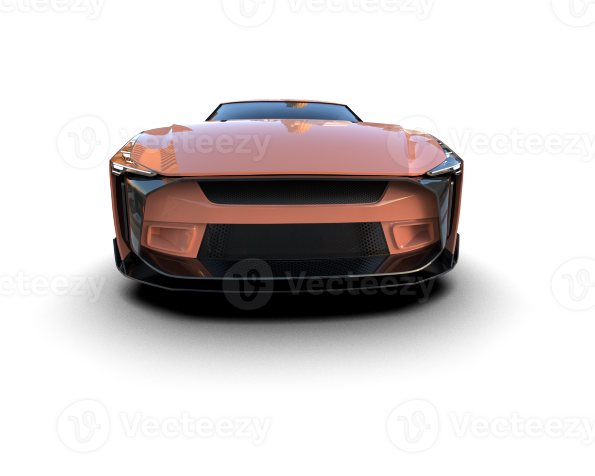Realistic sport car isolated on background. 3d rendering - illustration png