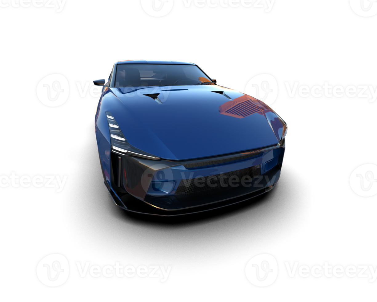 Realistic sport car isolated on background. 3d rendering - illustration png