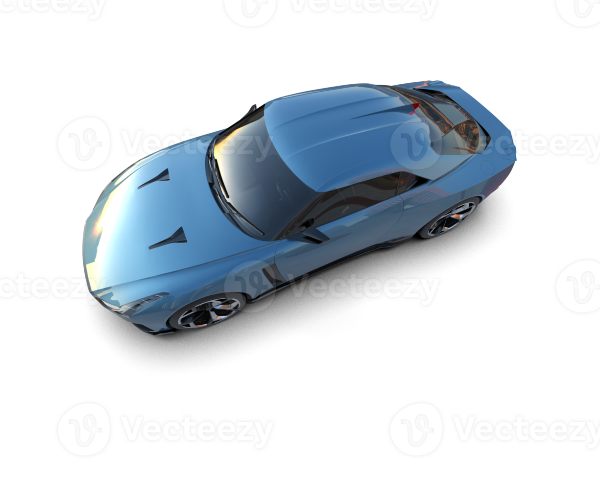 Realistic sport car isolated on background. 3d rendering - illustration png