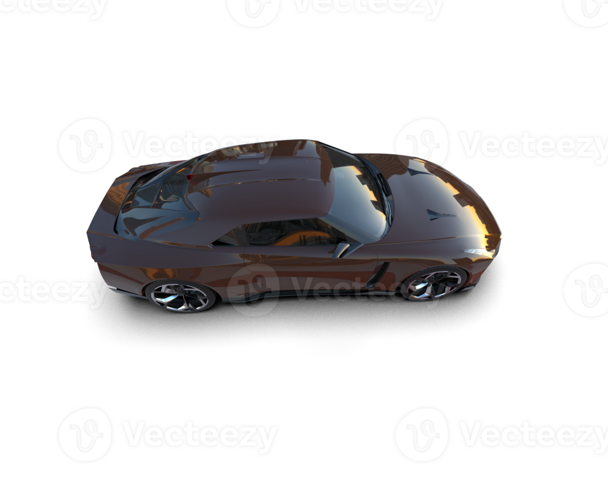 Realistic sport car isolated on background. 3d rendering - illustration png