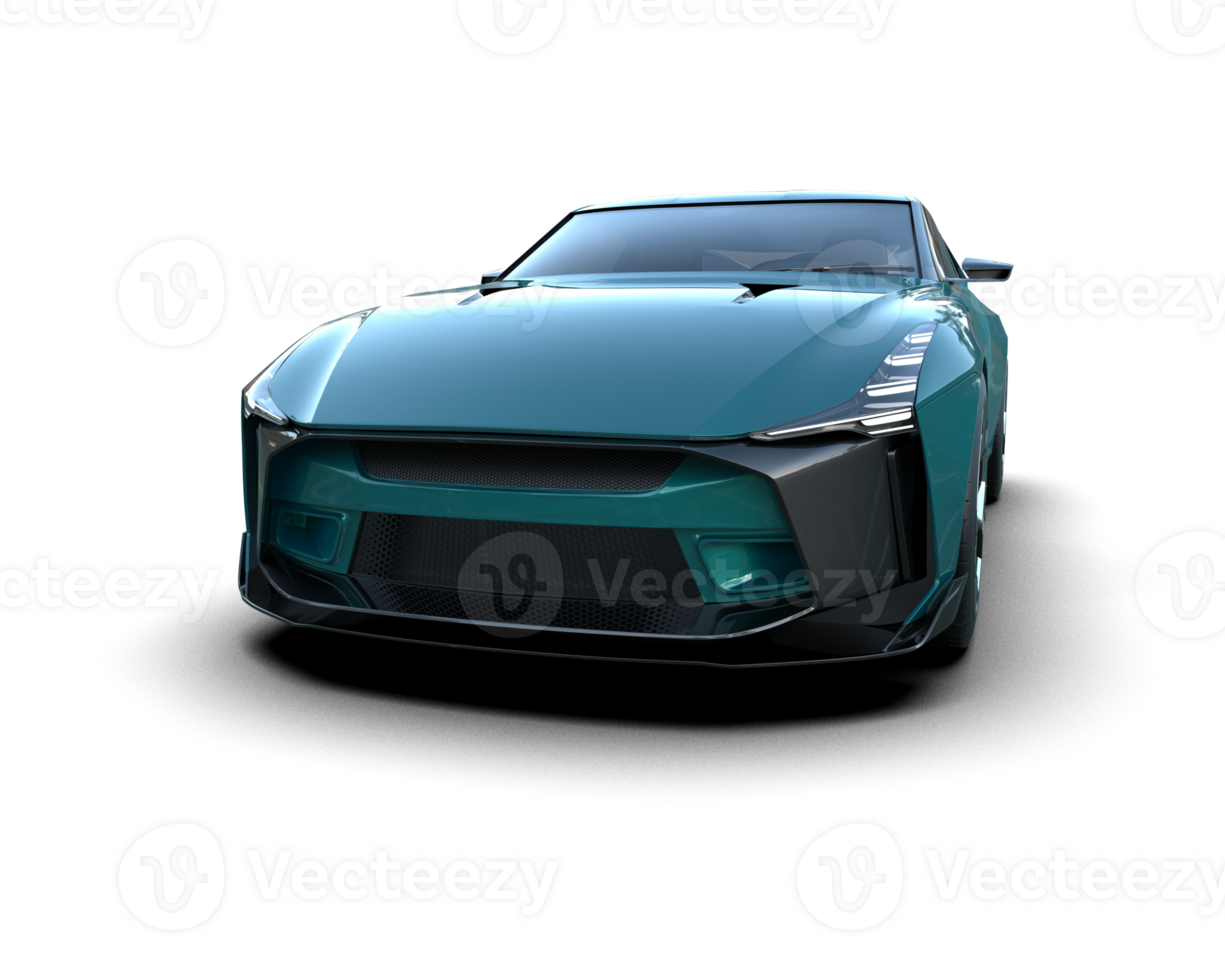 Realistic sport car isolated on background. 3d rendering - illustration png