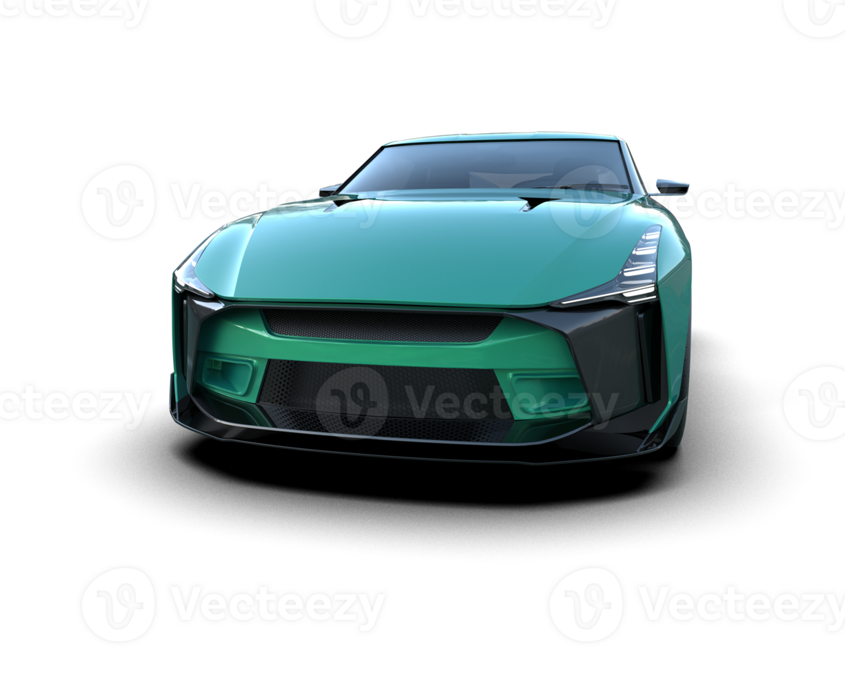 Realistic sport car isolated on background. 3d rendering - illustration png