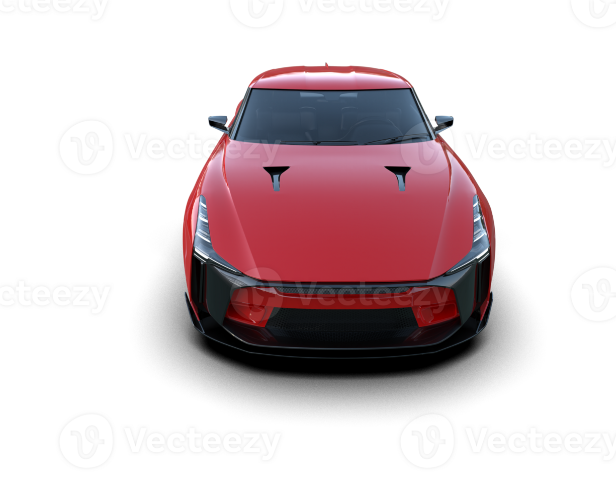 Realistic sport car isolated on background. 3d rendering - illustration png