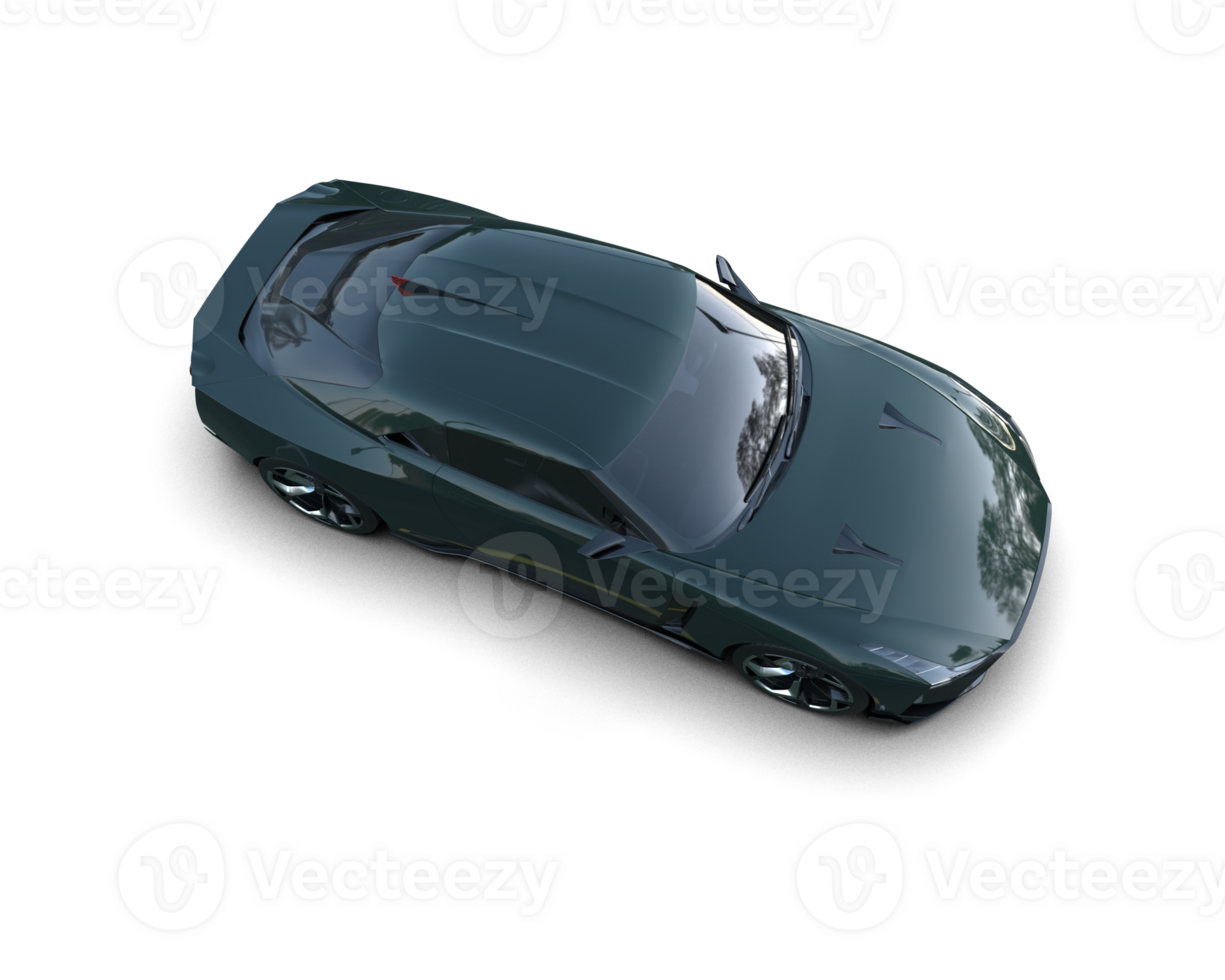 Realistic sport car isolated on background. 3d rendering - illustration png