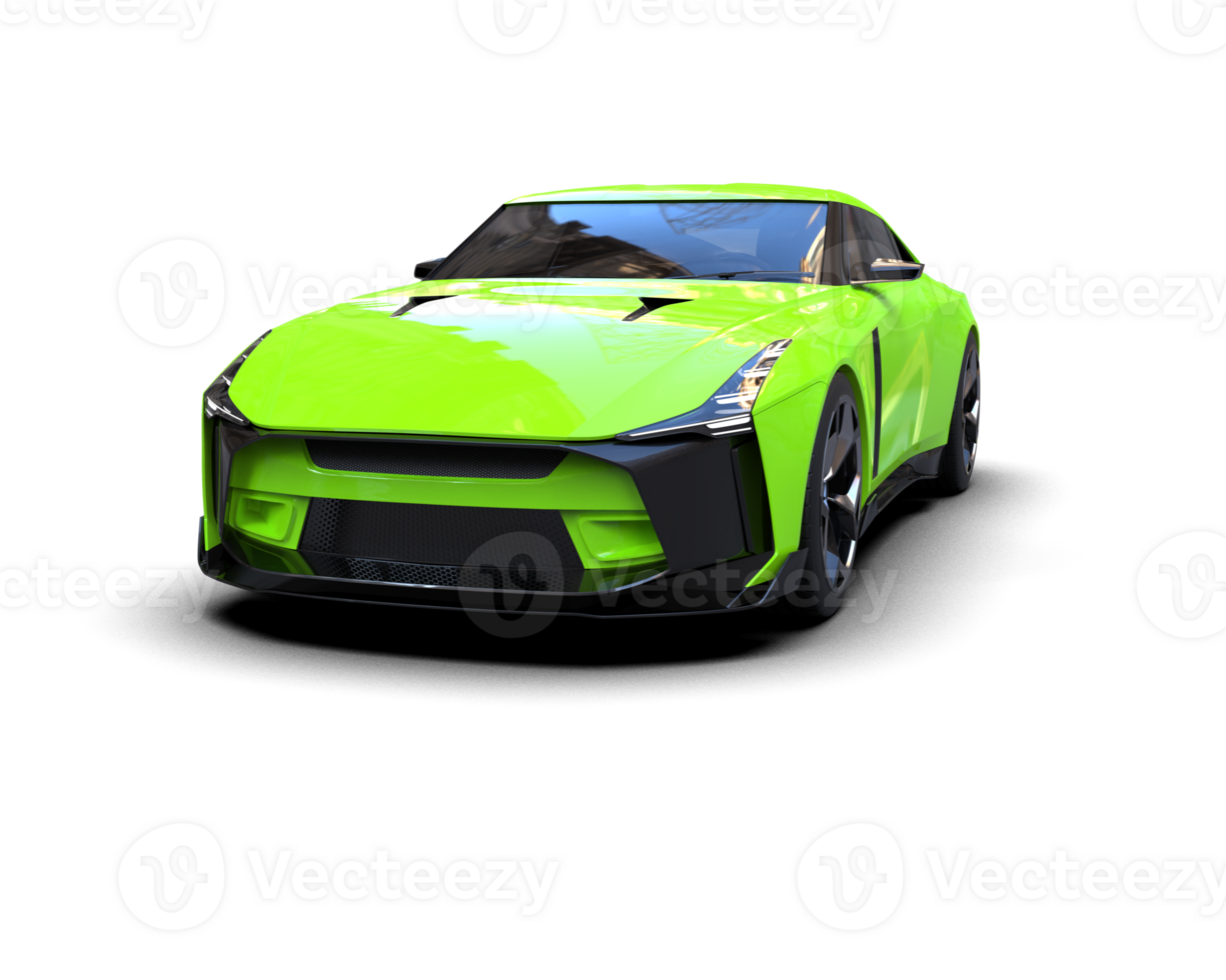 Realistic sport car isolated on background. 3d rendering - illustration png