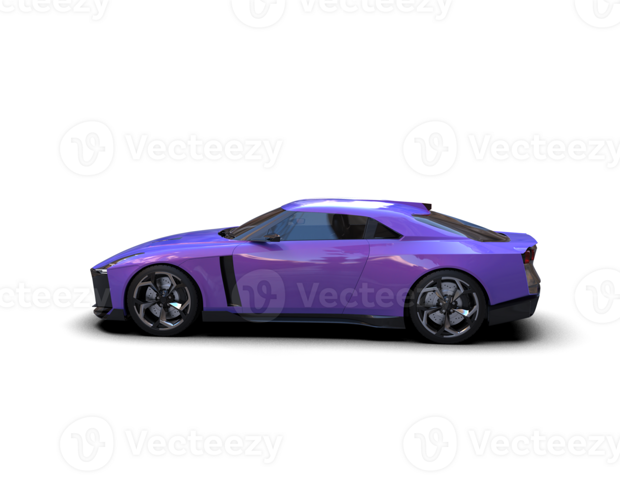 Realistic sport car isolated on background. 3d rendering - illustration png