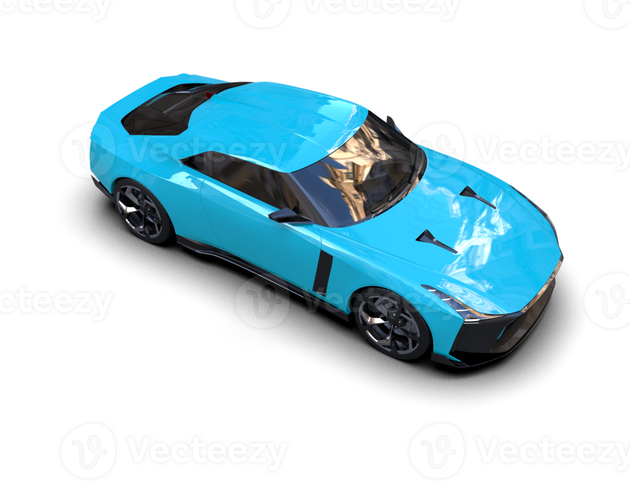 Realistic sport car isolated on background. 3d rendering - illustration png