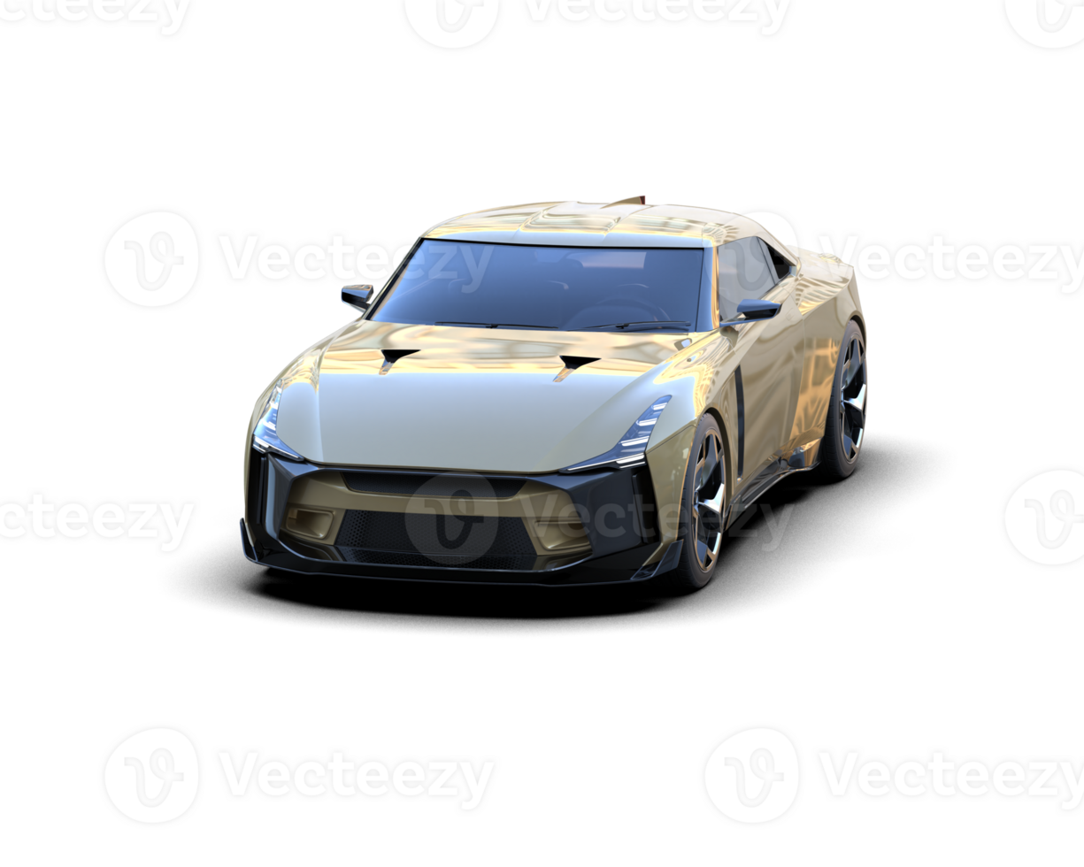 Realistic sport car isolated on background. 3d rendering - illustration png