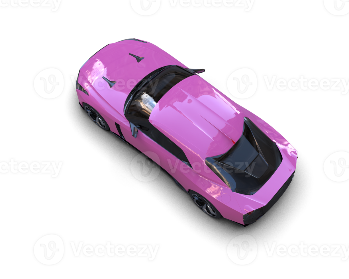 Realistic sport car isolated on background. 3d rendering - illustration png