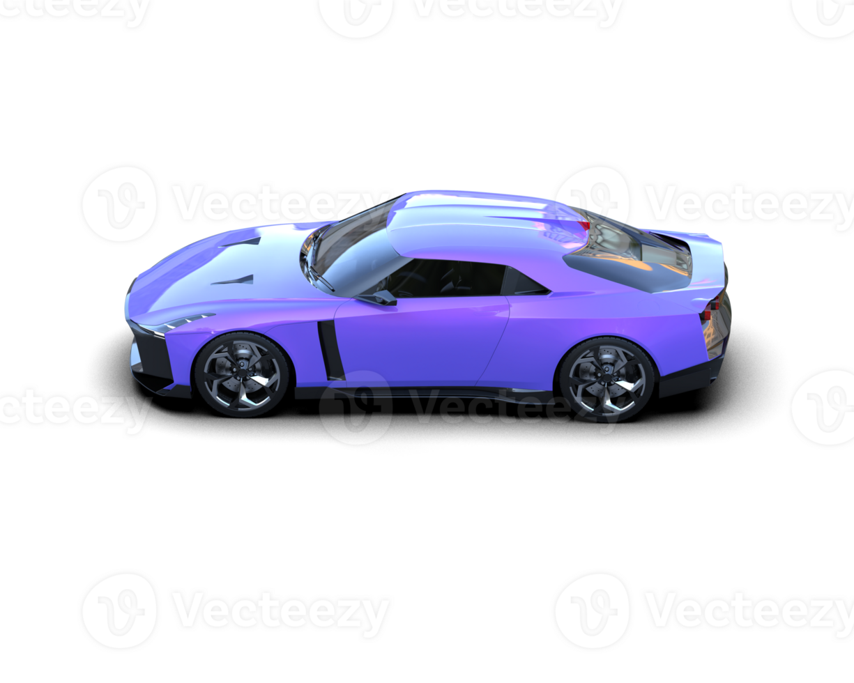 Realistic sport car isolated on background. 3d rendering - illustration png