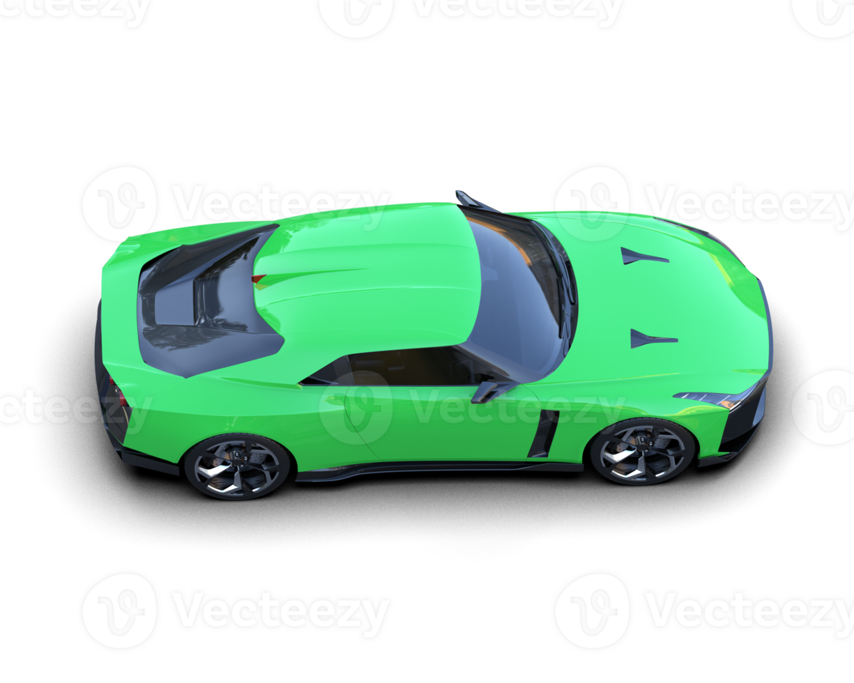 Realistic sport car isolated on background. 3d rendering - illustration png