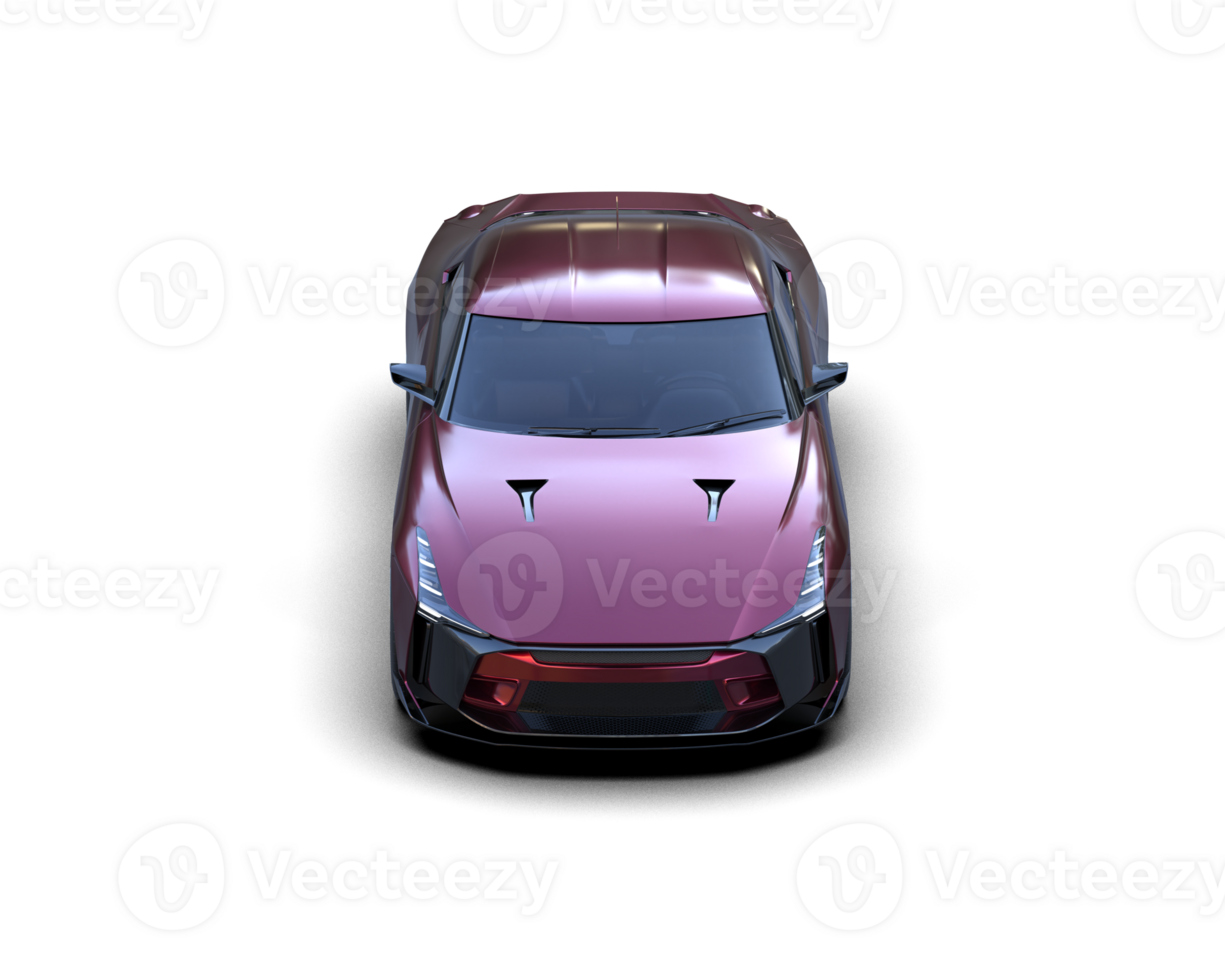 Realistic sport car isolated on background. 3d rendering - illustration png
