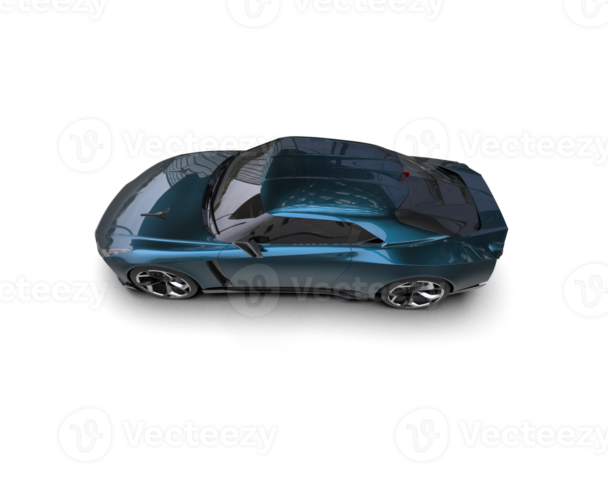 Realistic sport car isolated on background. 3d rendering - illustration png