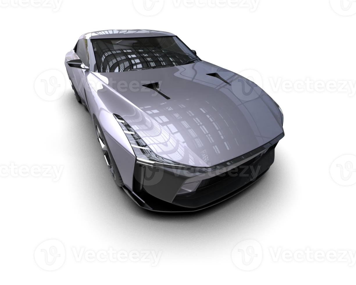 Realistic sport car isolated on background. 3d rendering - illustration png