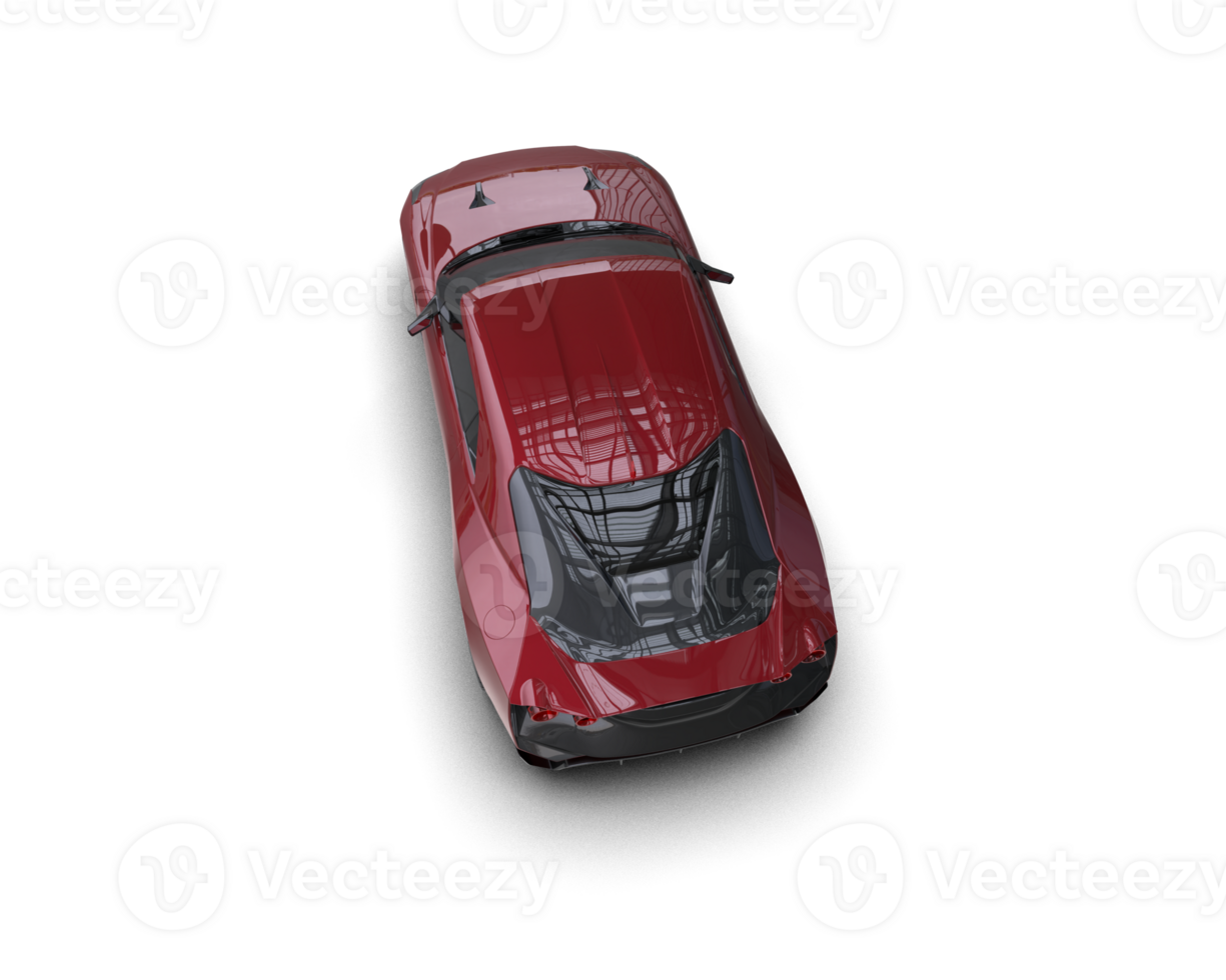 Realistic sport car isolated on background. 3d rendering - illustration png
