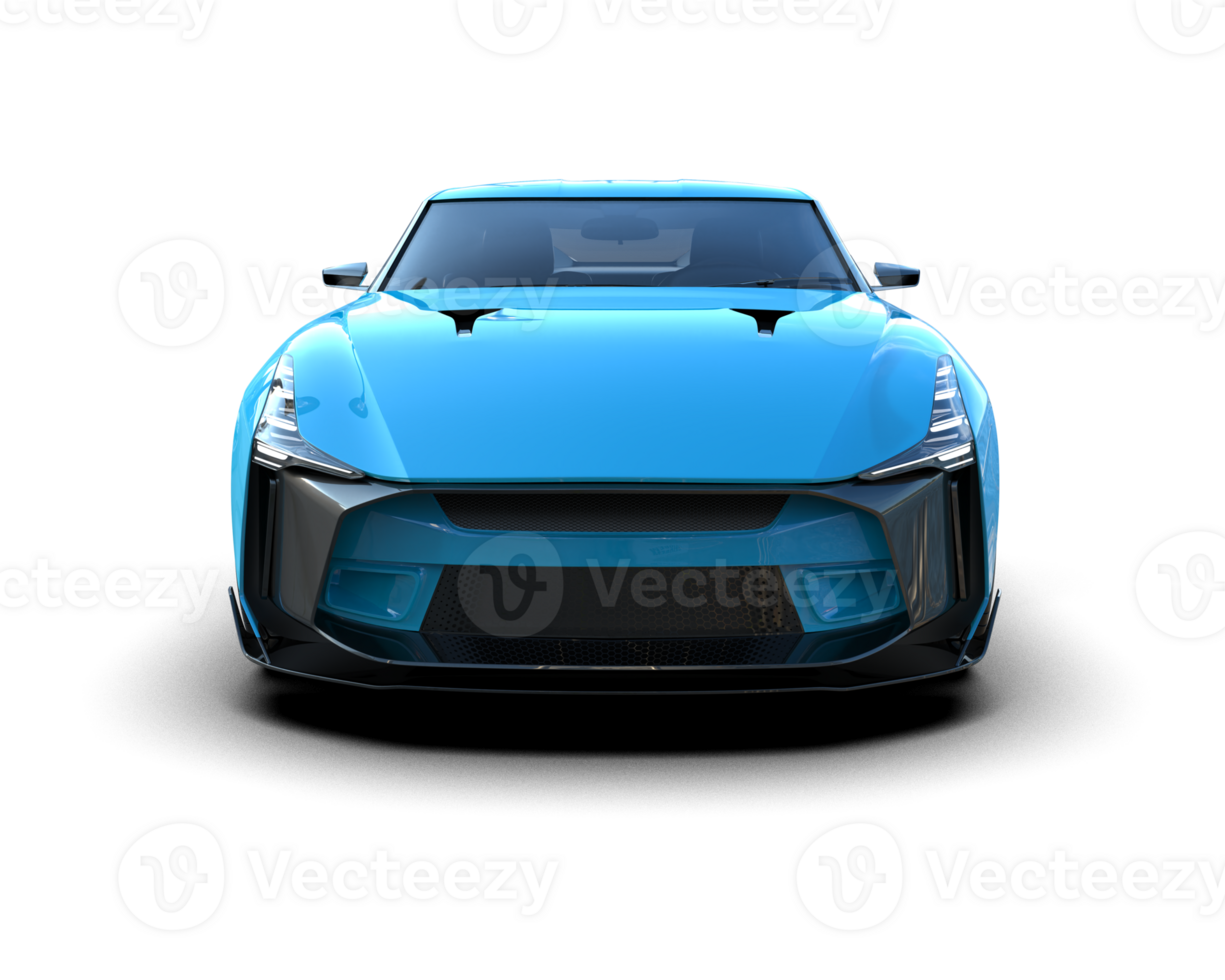 Realistic sport car isolated on background. 3d rendering - illustration png