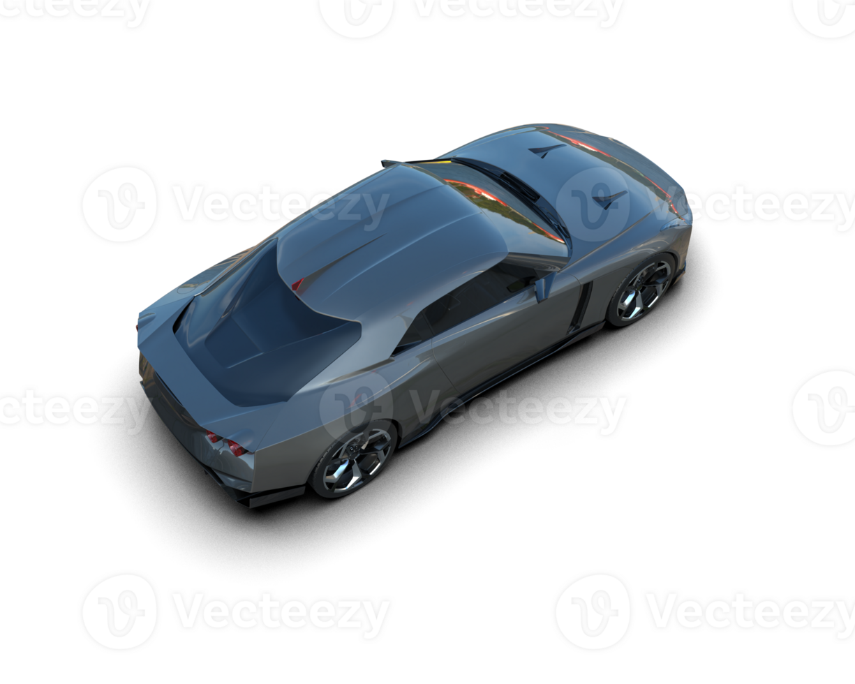 Realistic sport car isolated on background. 3d rendering - illustration png