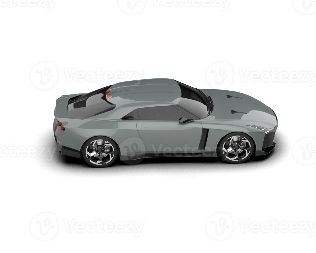 Realistic sport car isolated on background. 3d rendering - illustration png