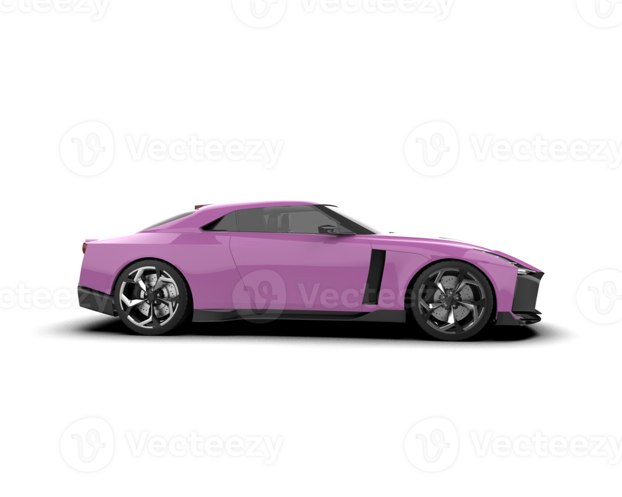 Realistic sport car isolated on background. 3d rendering - illustration png
