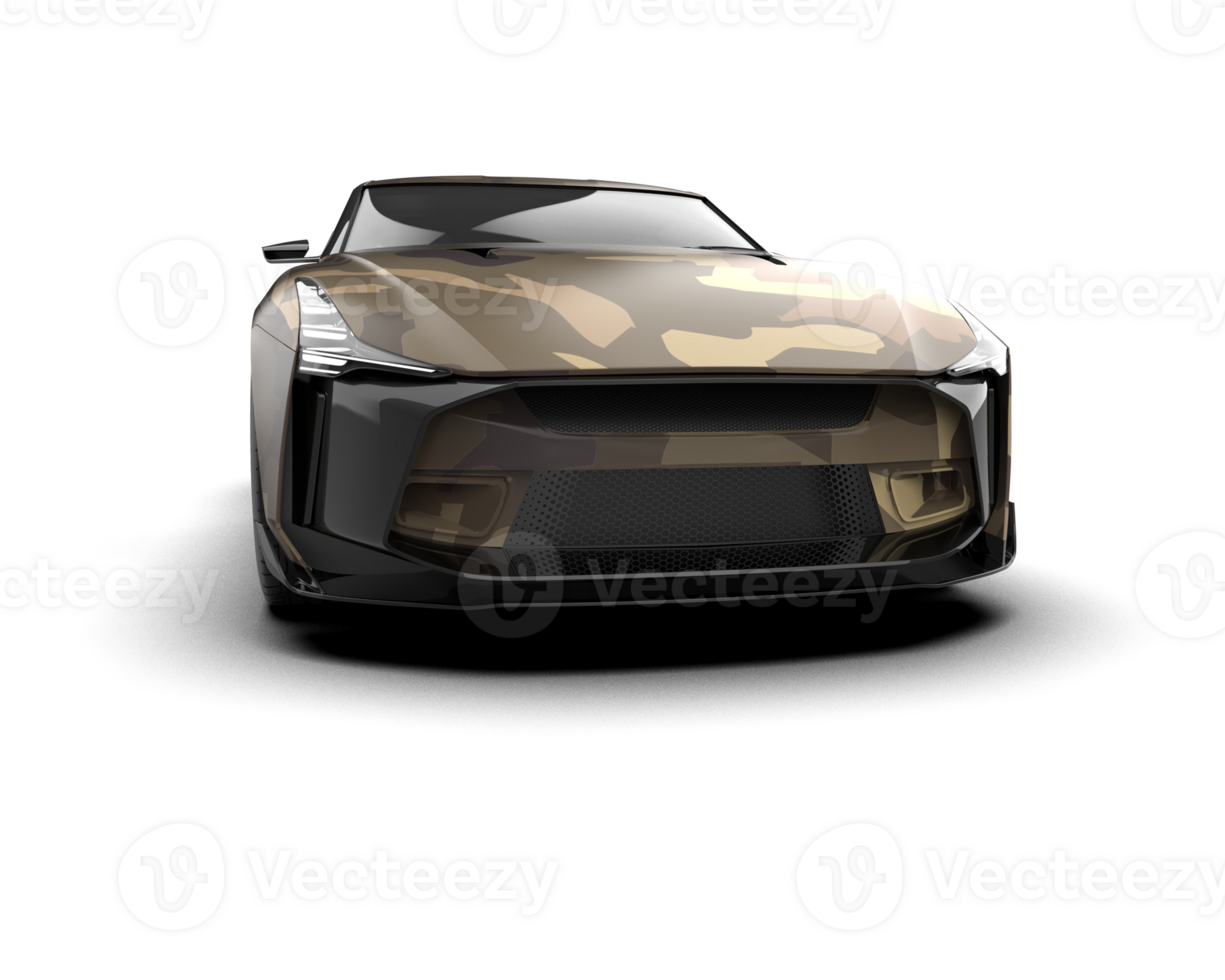 Realistic sport car isolated on background. 3d rendering - illustration png