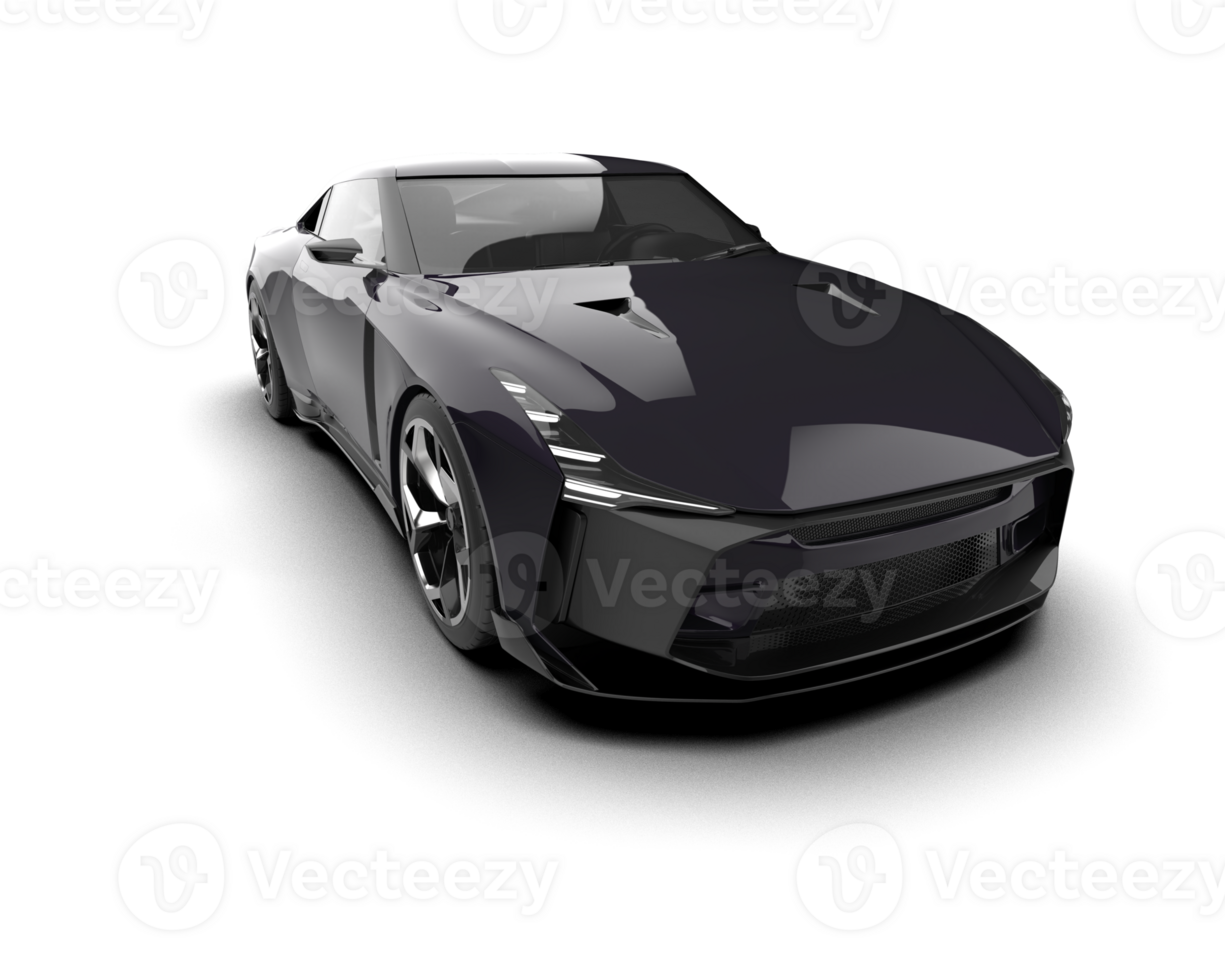 Realistic sport car isolated on background. 3d rendering - illustration png