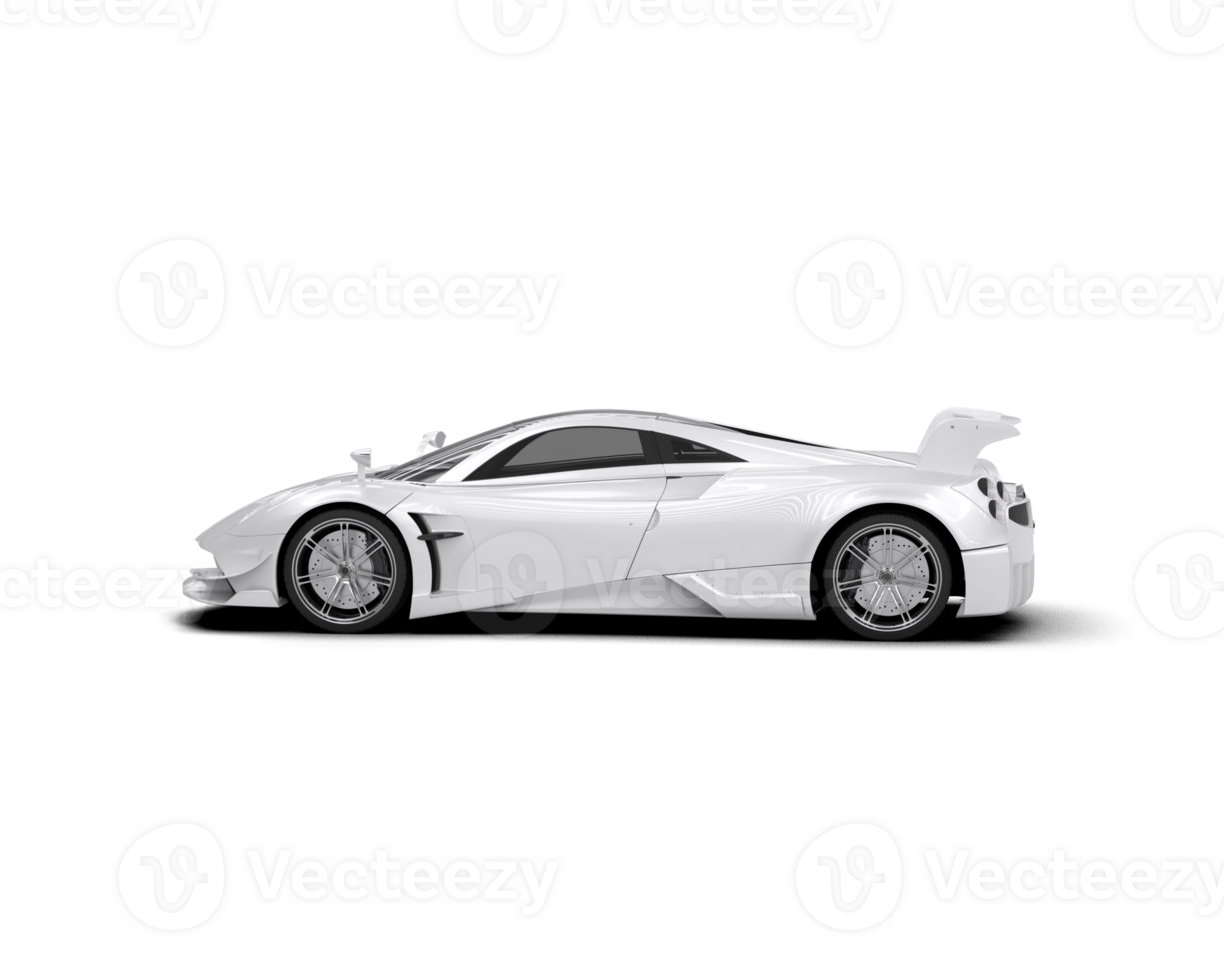 Realistic sport car isolated on background. 3d rendering - illustration png