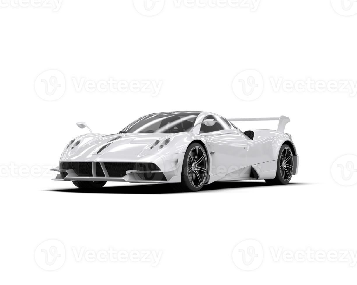 Realistic sport car isolated on background. 3d rendering - illustration png