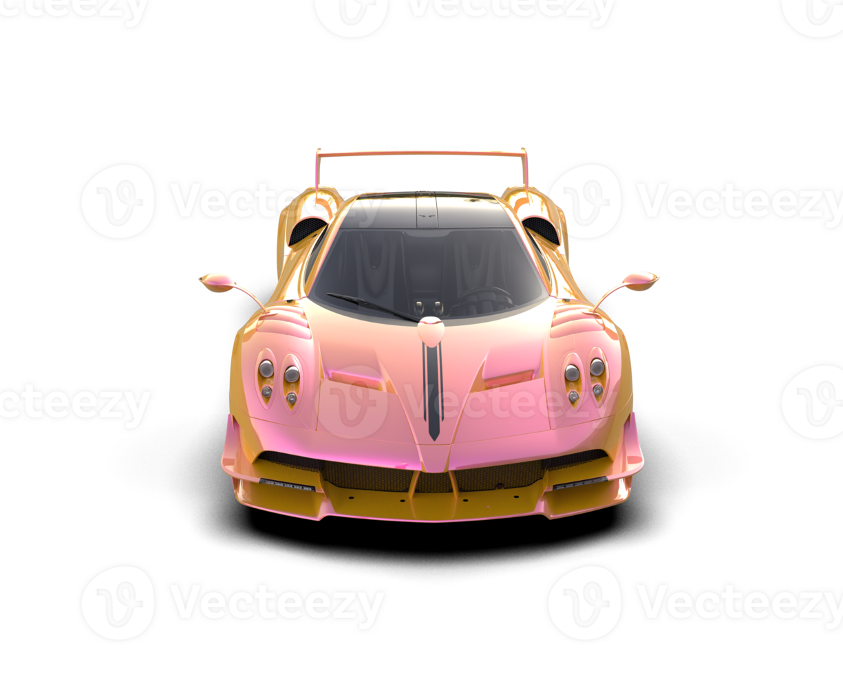 Realistic sport car isolated on background. 3d rendering - illustration png