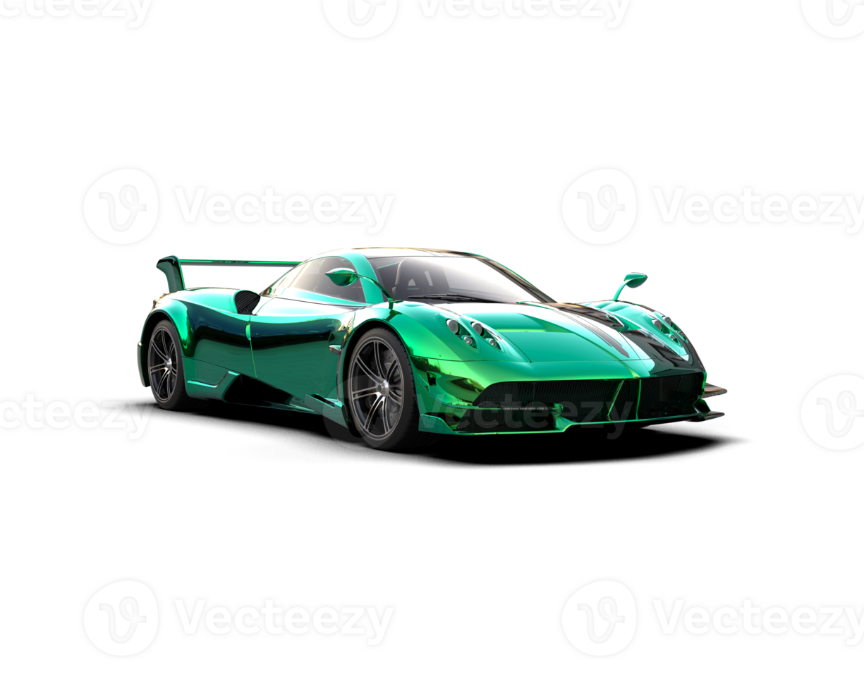 Realistic sport car isolated on background. 3d rendering - illustration png