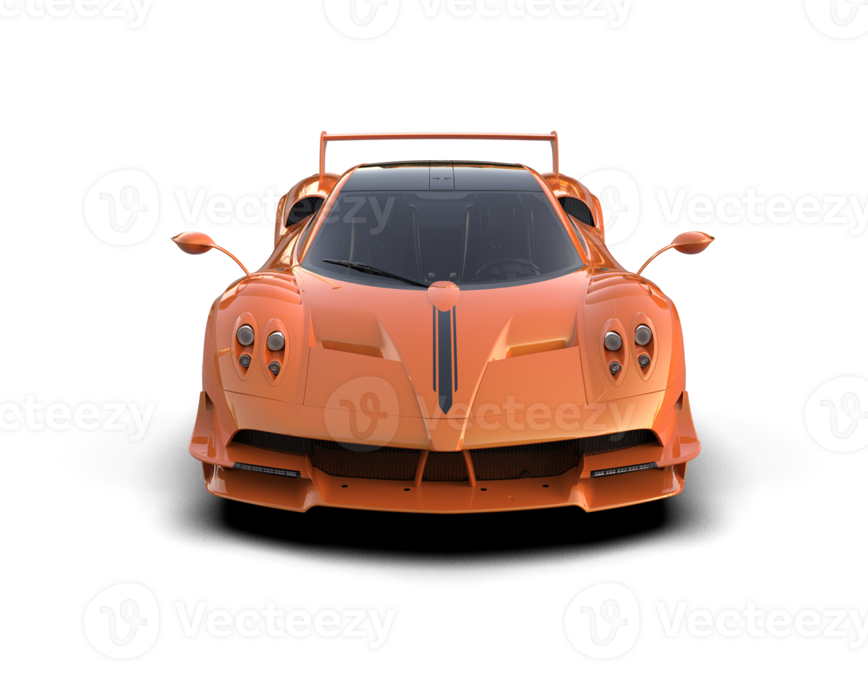 Realistic sport car isolated on background. 3d rendering - illustration png