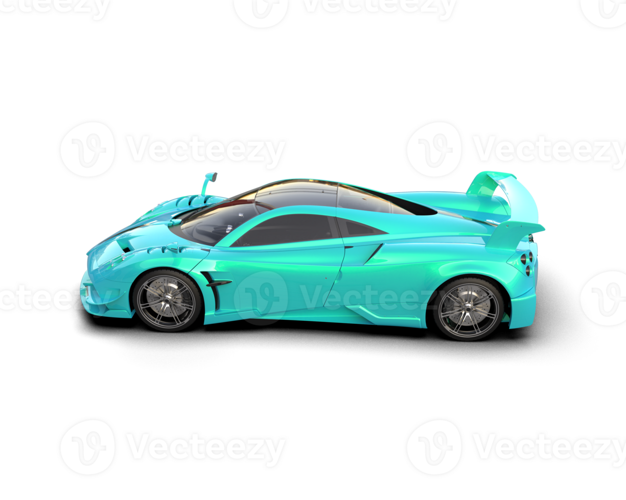 Realistic sport car isolated on background. 3d rendering - illustration png