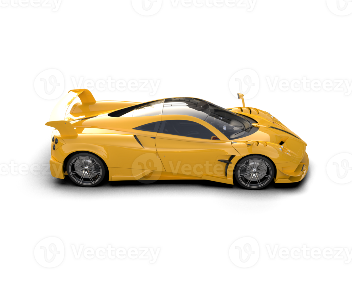 Realistic sport car isolated on background. 3d rendering - illustration png
