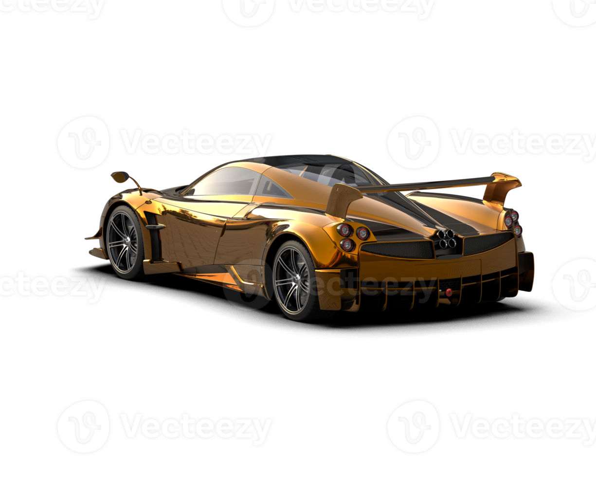 Realistic sport car isolated on background. 3d rendering - illustration png