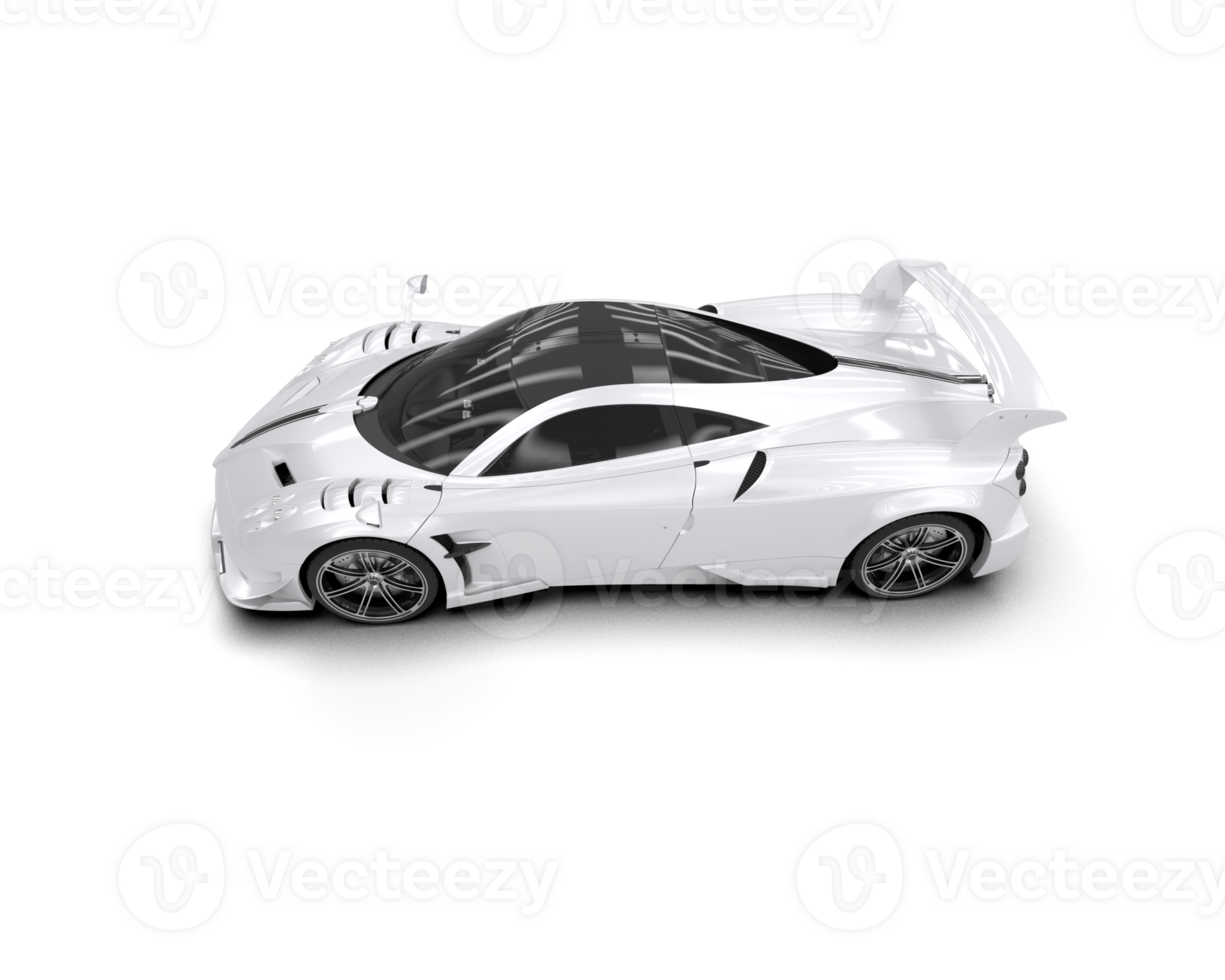 Realistic sport car isolated on background. 3d rendering - illustration png