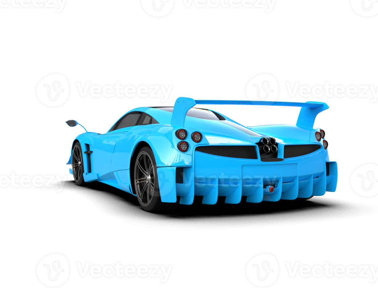 Realistic sport car isolated on background. 3d rendering - illustration png