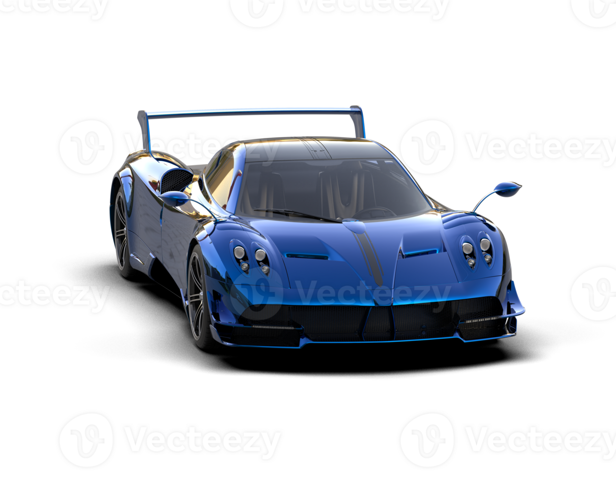 Realistic sport car isolated on background. 3d rendering - illustration png