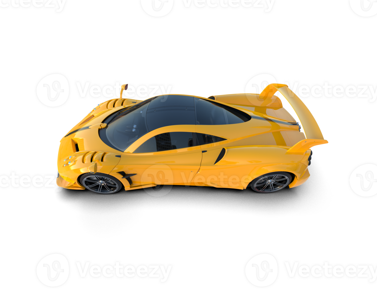 Realistic sport car isolated on background. 3d rendering - illustration png