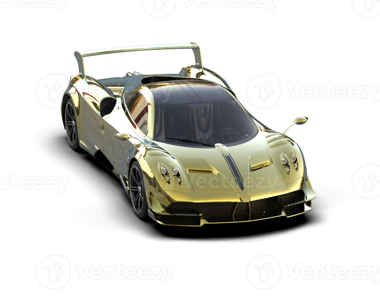 Realistic sport car isolated on background. 3d rendering - illustration png