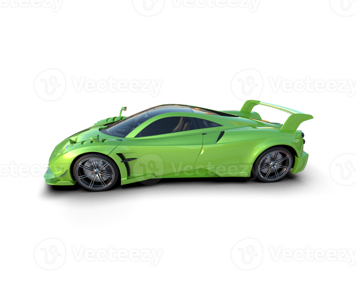 Realistic sport car isolated on background. 3d rendering - illustration png