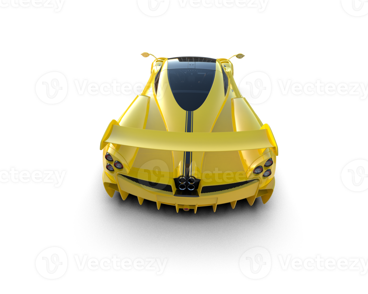 Realistic sport car isolated on background. 3d rendering - illustration png