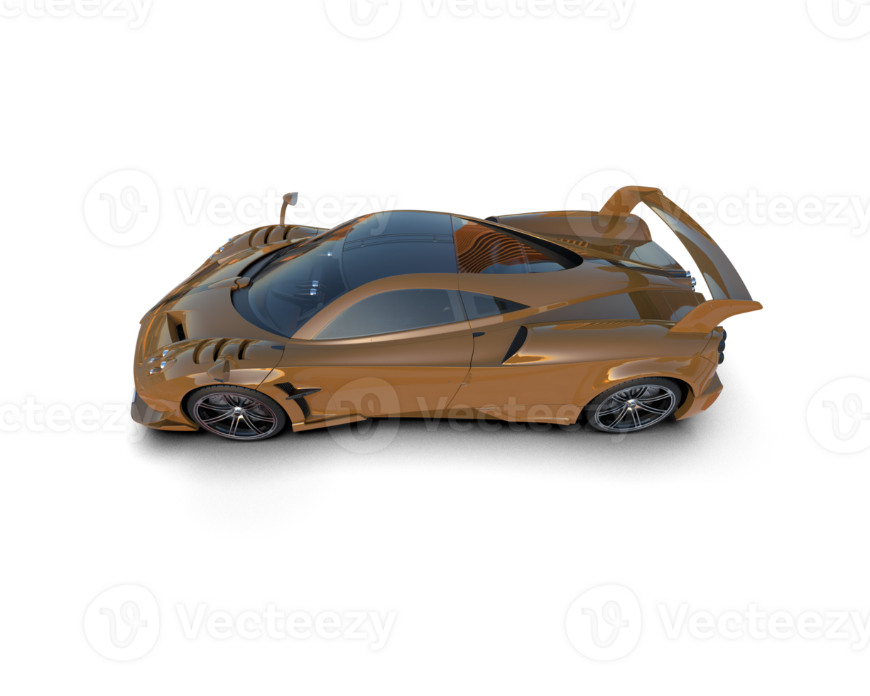 Realistic sport car isolated on background. 3d rendering - illustration png